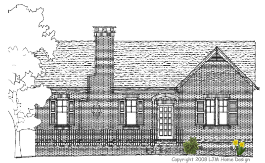 Architect"s drawing of Emory Cottage