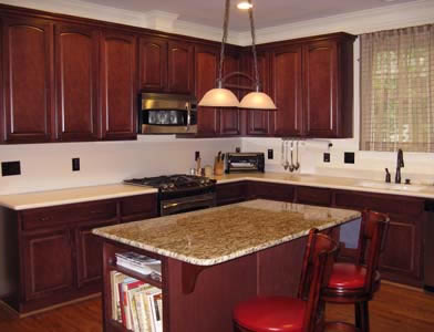 The kitchen at Emory Cottage, as seen from the west gallery